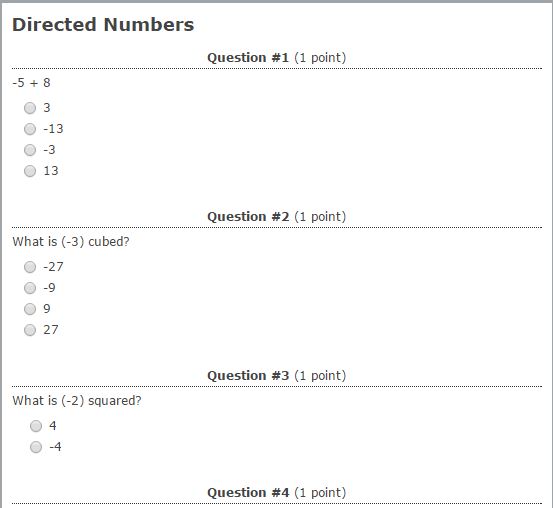 That Quiz | Mathematics, Learning and Technology